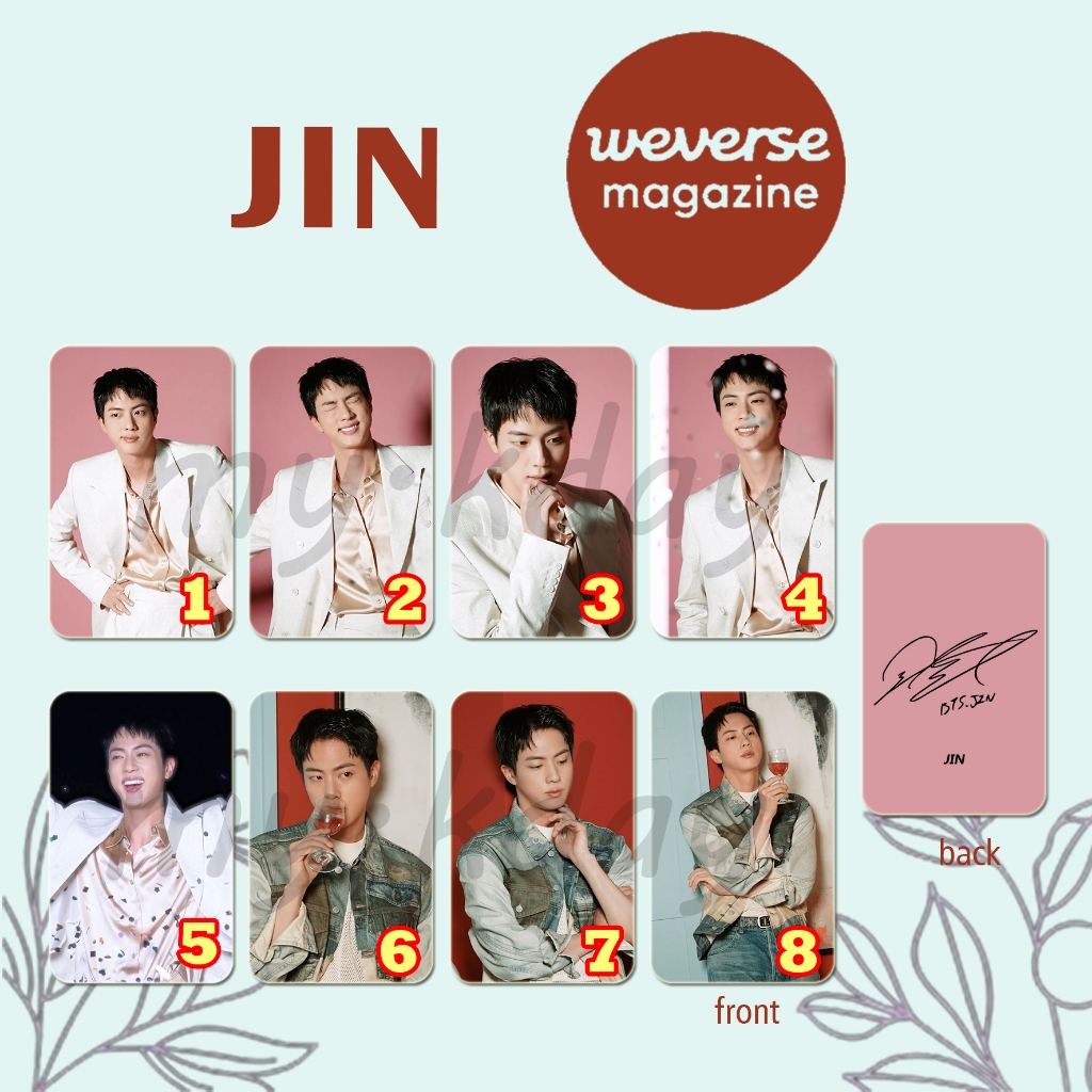 PC-1743, Unofficial Photocard Jin BTS Weverse 2 sisi