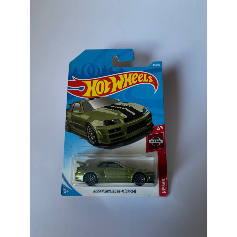 Hotwheels nissan skyline gtr r34 hijau