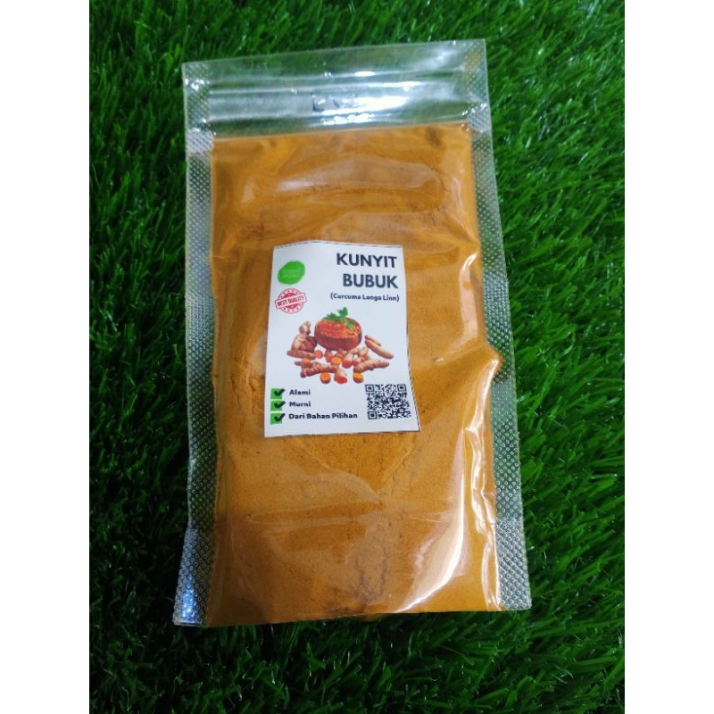 

bubuk serbuk kunyit kunir 100 gram murni kuning
