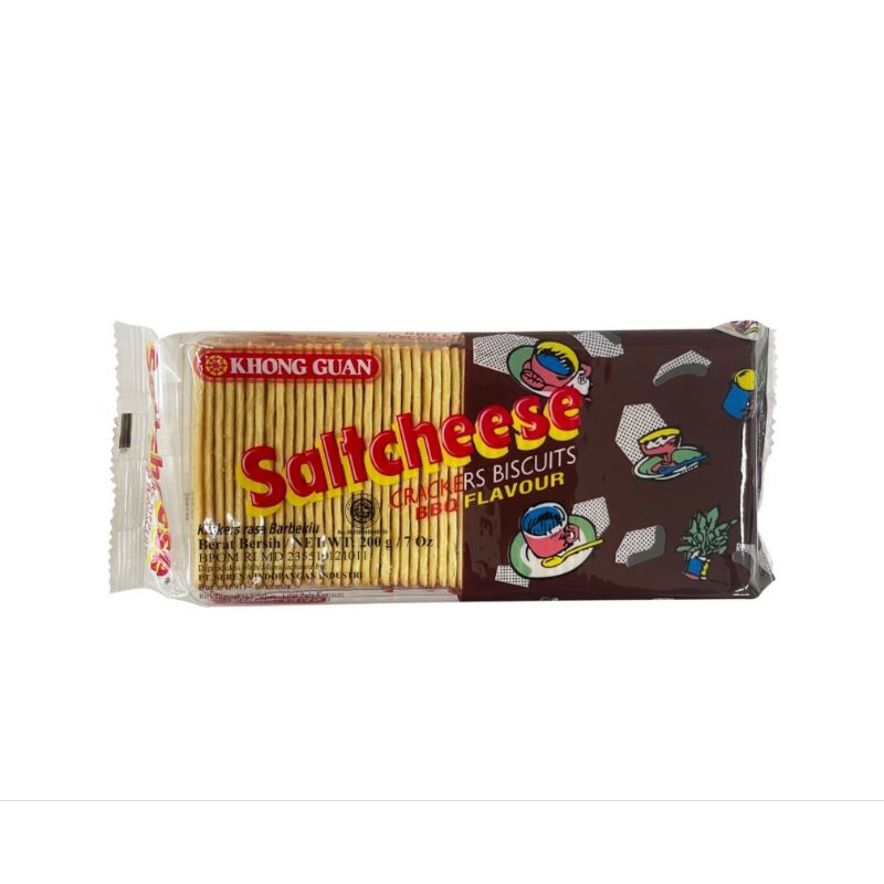 

Khong guan biskuit Saltcheese Rasa barbeque 200gr crackers biscuit bbq