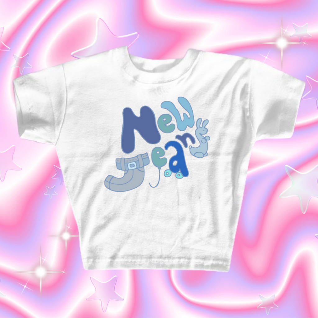 Croptop Y2k Style New Jeans | Croptop Lengan Pendek | Croptop Y2k Star | Croptop Y2k Vintage | Cropt