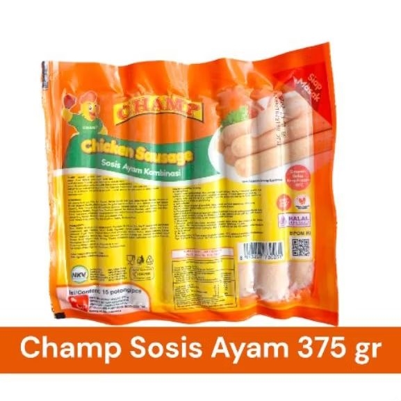 

champ sosis ayam 375 gr | champ sosis ayam 1 kg