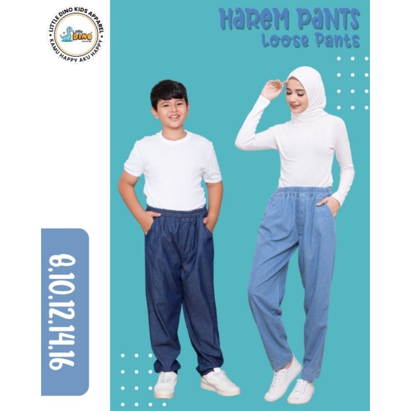 Celana Panjang Jeans Unisex Harem Pants