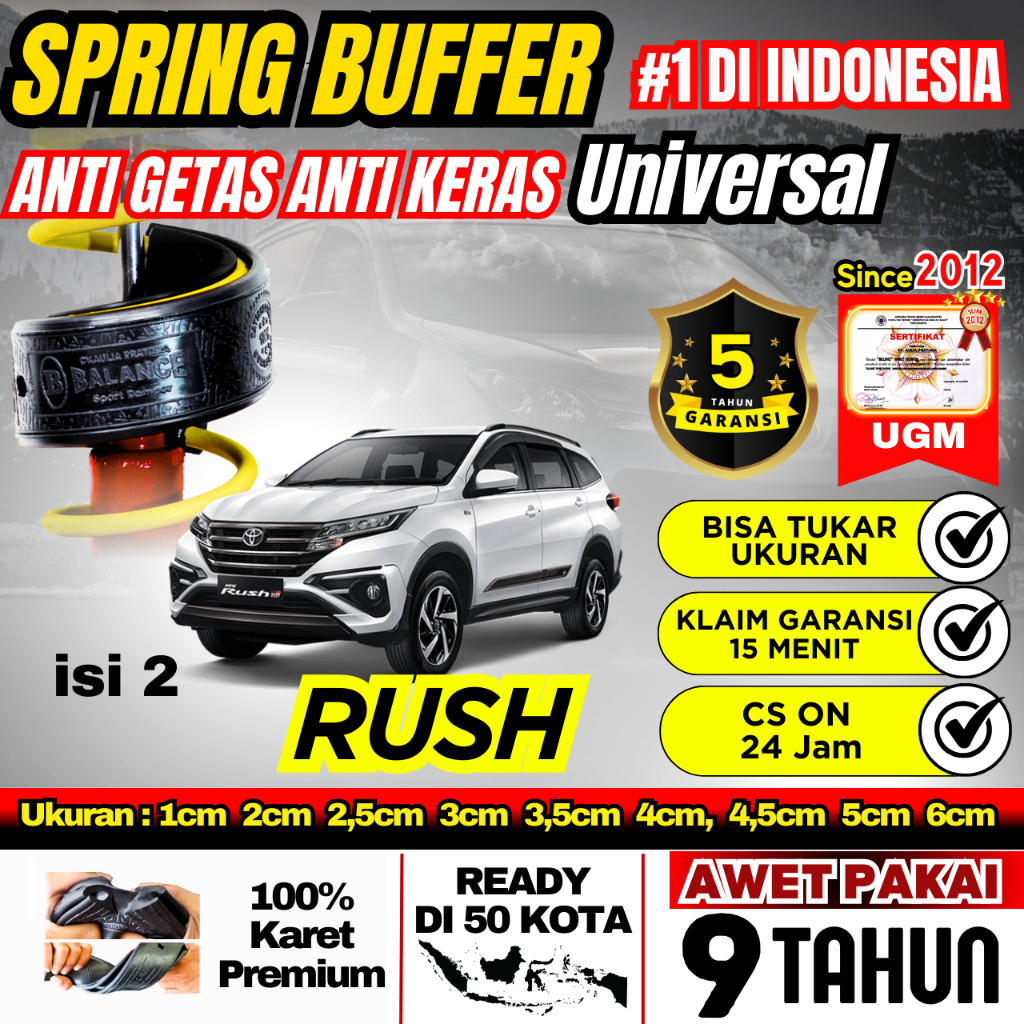 BALANCE Sport Damper Peredam guncangan  Shock MOBIL RUSH GARANSI 5 TAHUN