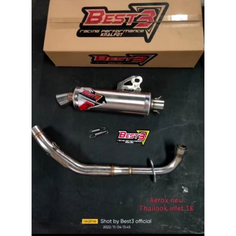 Knalpot Best3 Original Nmax New Aerox New Stainless original racing Best3