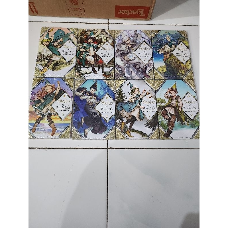 Komik Atelier Of Witch Hat set vol 1-8 segel ori Bahasa Indonesia rare