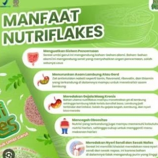

Nutriflakes Sereal Alami Mampu Atasi Sakit Maag Dan Asam Lambung Yang Berlebih Hingga Memperlancar Sistem Pencernaan Berat Bersih 280 Gram