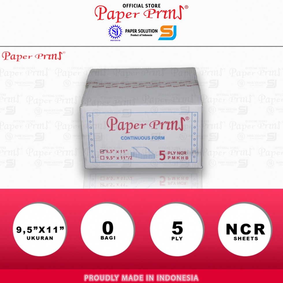 

LVBZ89464 Paperpryns Kertas Continuous Form 5PLY NCR 95 x 11