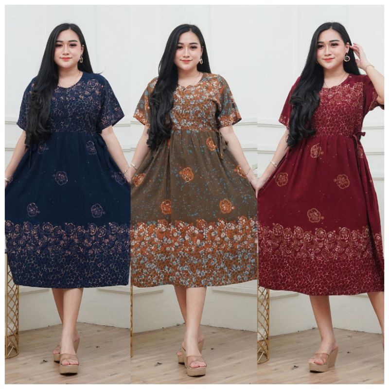 DASTER RAYON CHIBI LD110 KEKINIAN BUSUI TERBARU RESLETING DEPAN TALI SAMPING baju tidur | daster kek