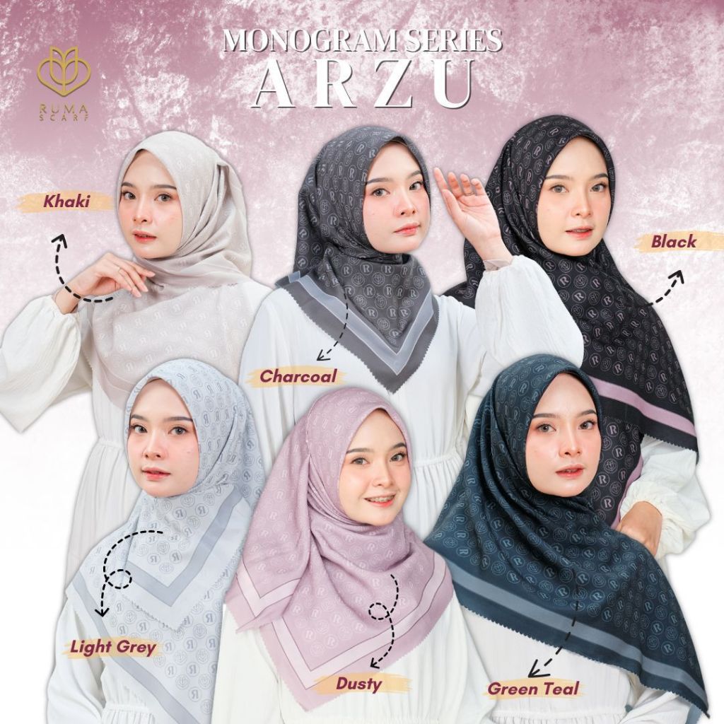 Ruma Scarf Arzu Scarf Hijab Motif Exclusive Terbaru