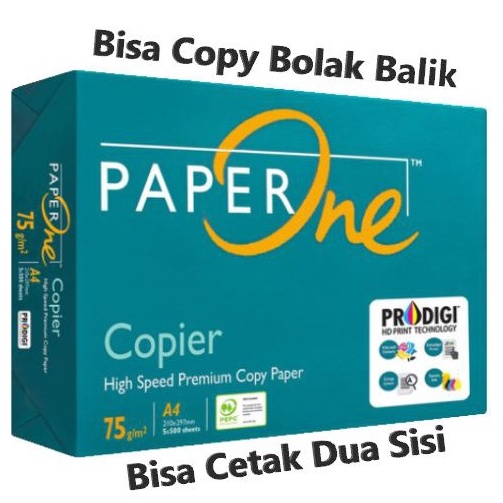 

DM9EJ3867 Termurah Kertas Print Fotocopy HVS A4 75 gr PaperOne Rim