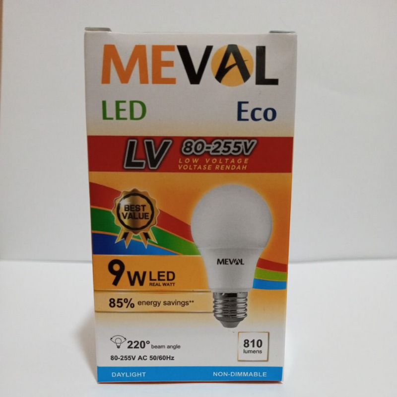 Lampu LED Meval 9watt putih
