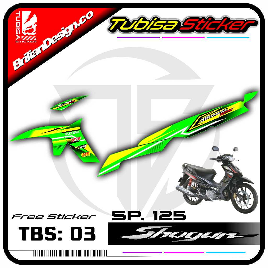 Sticker Striping New Shogun 125 SP- Stiker Striping Variasi Motor New Shogun 125 SP. TBS.03