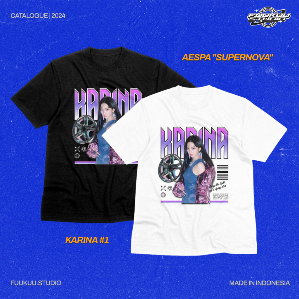 Kaos AESPA Supernova - Karina #1 | Regular Fit T-Shirt Cotton 20s