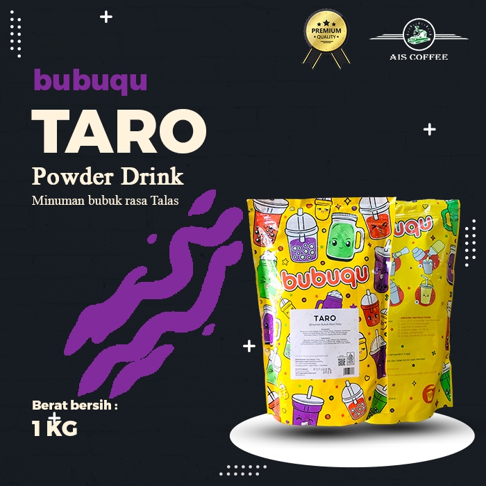 

Bubuqu Powder Drink Taro - Bubuk Minuman Rasa Talas