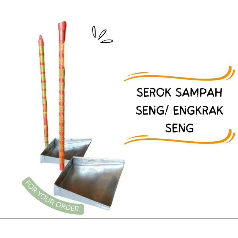 Pengki Sampah Stainless/Cikrak/Serokan Sampah