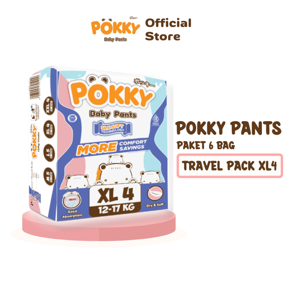 POKKY PANTS TRAVEL PACK [BUY 5 GET 6] M5/L5/XL4/XXL4 - Gambar 4