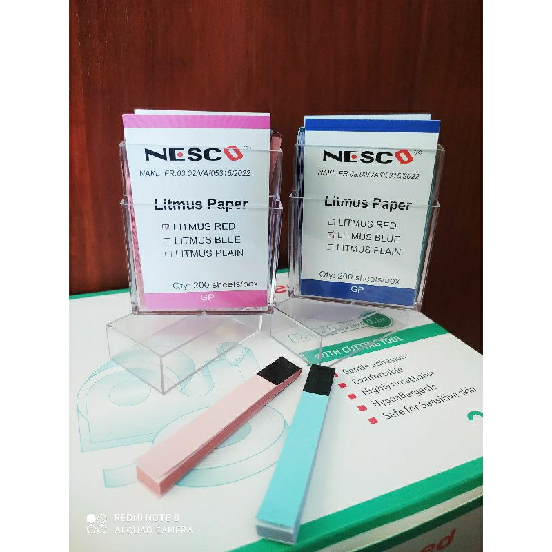 LITMUS PAPER NESCO / KERTAS LAKMUS NESCO / LAKMUS ASAM BASA