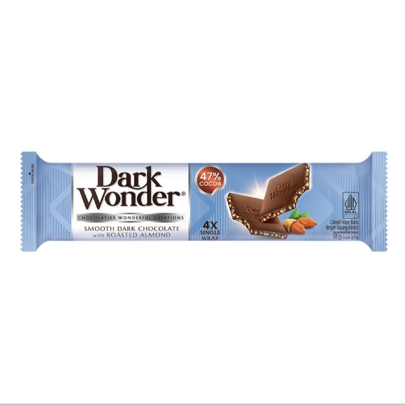 

Dark Wonder Smooth Dark Chocolate Roasted Almond 4 x 14 g