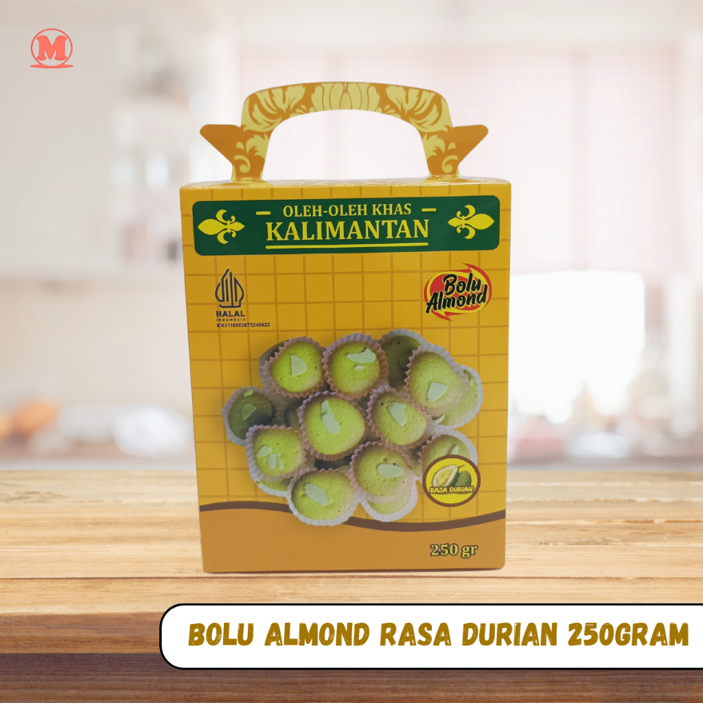 

Bolu Almond Rasa Durian 250gram