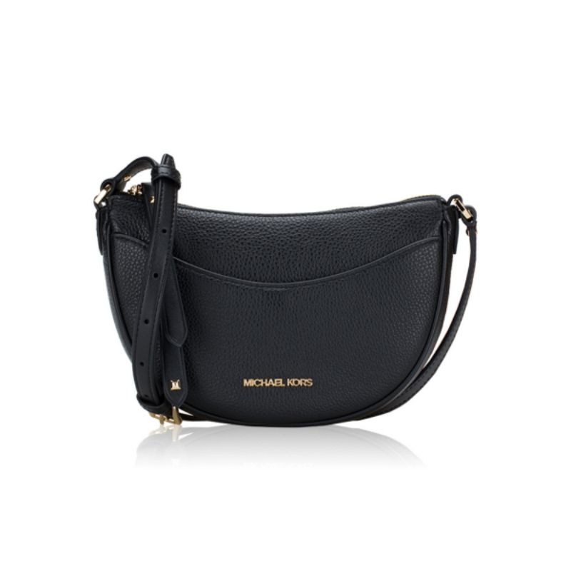 MK Dover Small Half Moon Xbody Leather Black