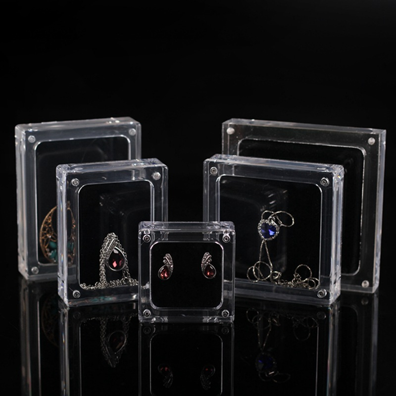 Acrylic Jewelry Box  Gemstone Case Jewelry Display Box - Untuk Toko Emas Perak
