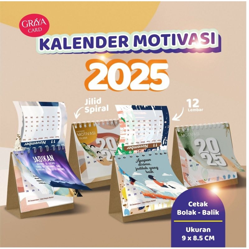

KALENDER MOTIVASI 2025 | KALENDER MOTIVASI AESTHETIC | SOUVENIR KALENDER MINI | KALENDER MEJA