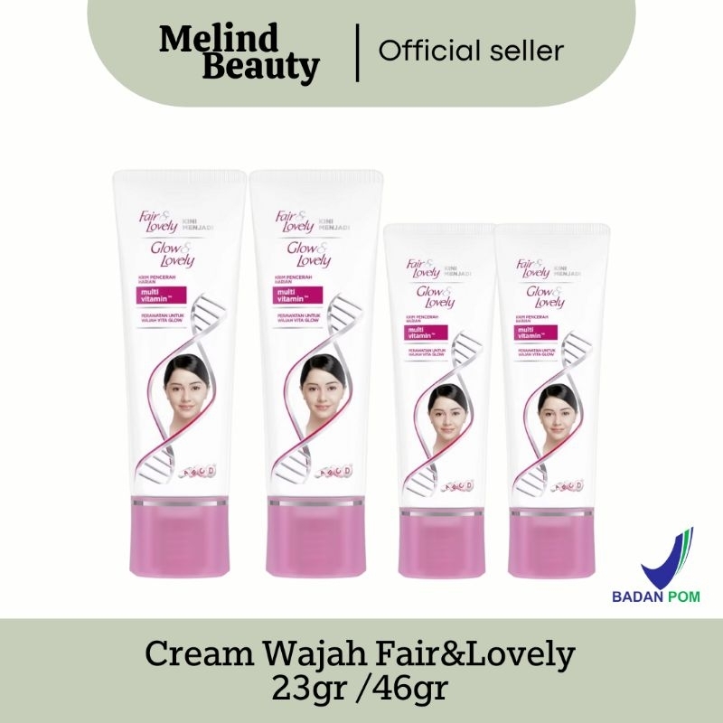 Fair & Lovely Krim Wajah Multivitamin 46gr / 23gr  Pelembab Pencerah Muka
