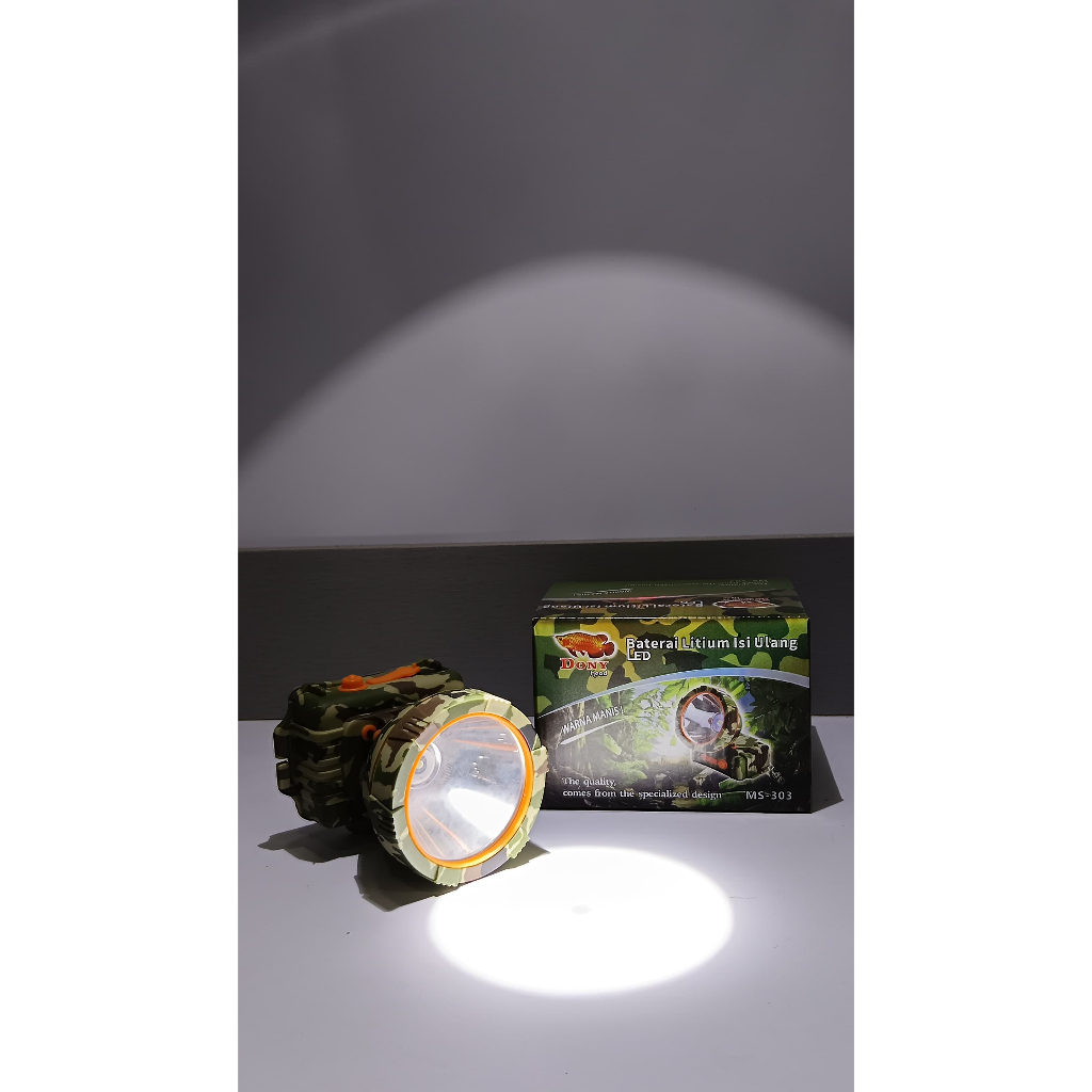 Senter kepala DONY cas MS-303 Putih