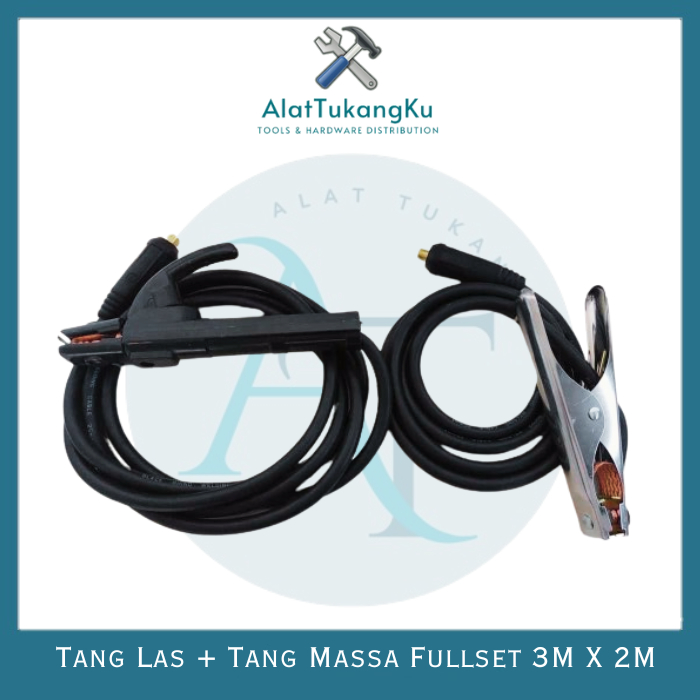 kabel las welding set hitam tang massa Tang Las lengkap / stang las listrik welding cable / Tang Las