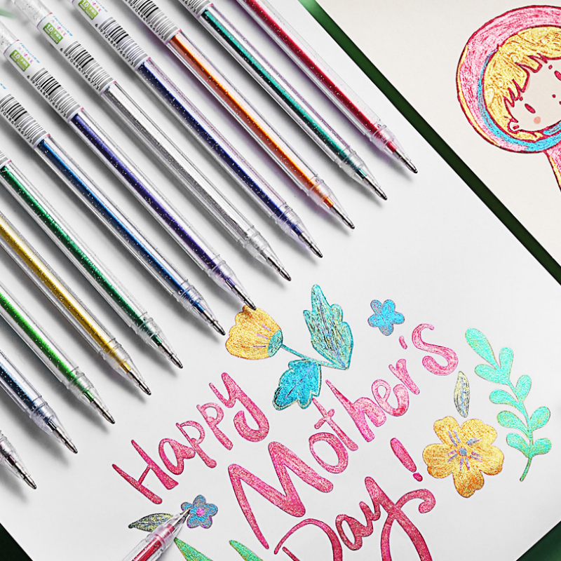 

Pen glitter warna warni metalic Pulpen Gel neon Colorful pen art Bolpen gold silver Pena glitter alat tulis bolpoin ballpoint sekolah kantor pelajar Scrapbook jurnal diary aesthetic craft DIY