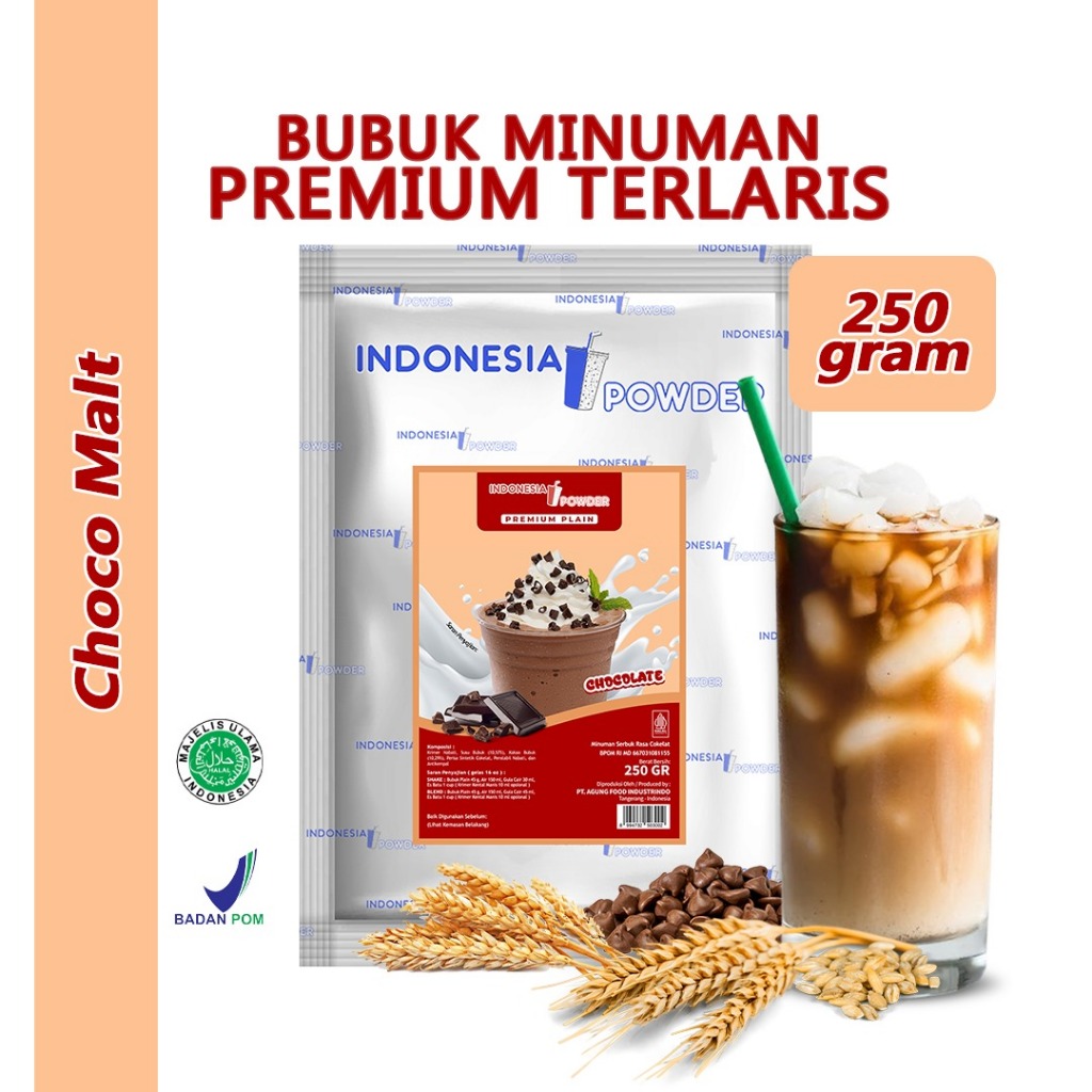 

NUSANTARA Bubuk Minuman Instant Premium Plain Tanpa Gula Horeca Rasa Choco Malt / Milo 250 Gram Omura Powder