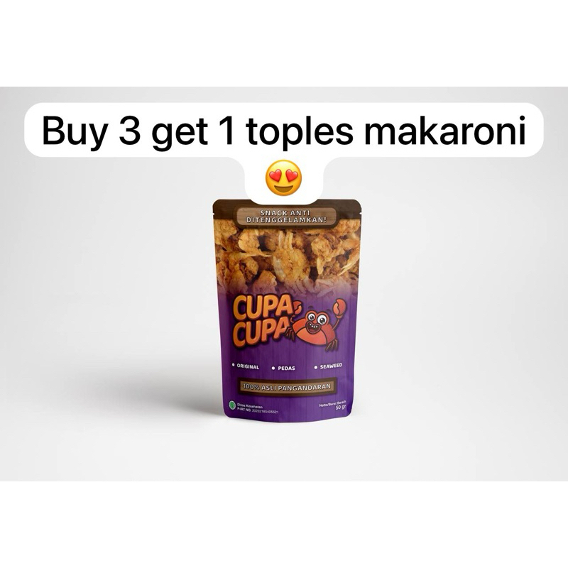 

crispy crab buy 3 get 1 makaroni