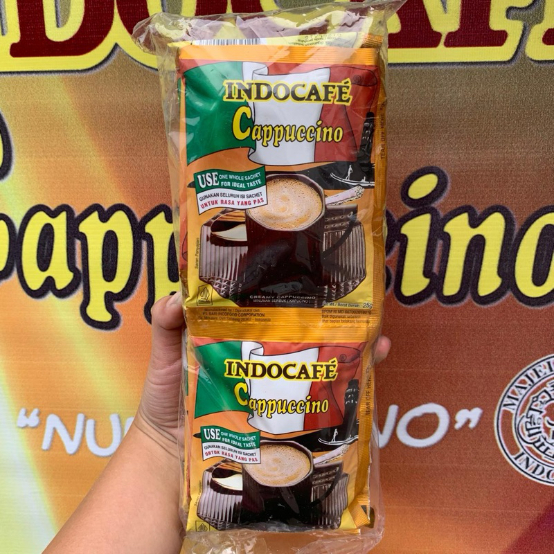 

Indocafe Cappuccino Renceng Isi 10 sachet