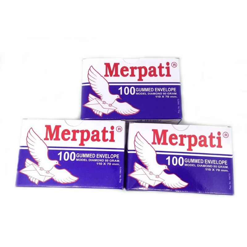 

[WOVI STATIONERY] Amplop Kecil Merpati 110 x 70mm / Amplop Kecil Merpati 80gr [PAK]