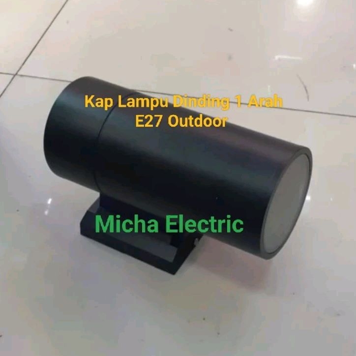 Kap Lampu Dinding 1 Arah E27 Outdoor/ Housing Lampu Sorot Dinding 1 Arah E27 Outdoor