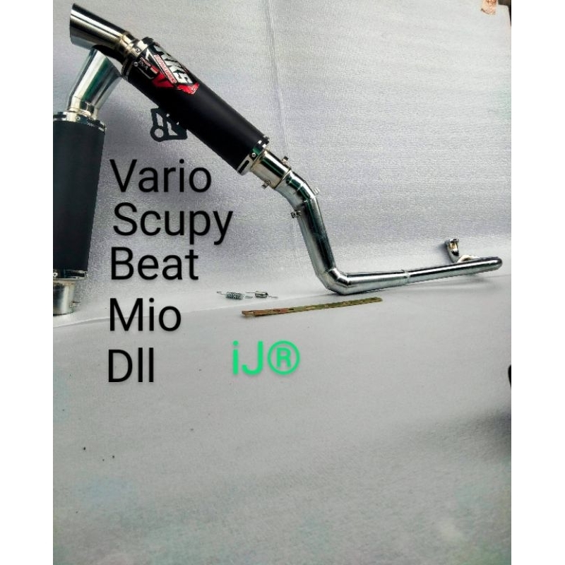 Kenalpot samlong cobra  racing RKSracing fulset Honda beat karbu beat fi beat delux vario 110 Vario 