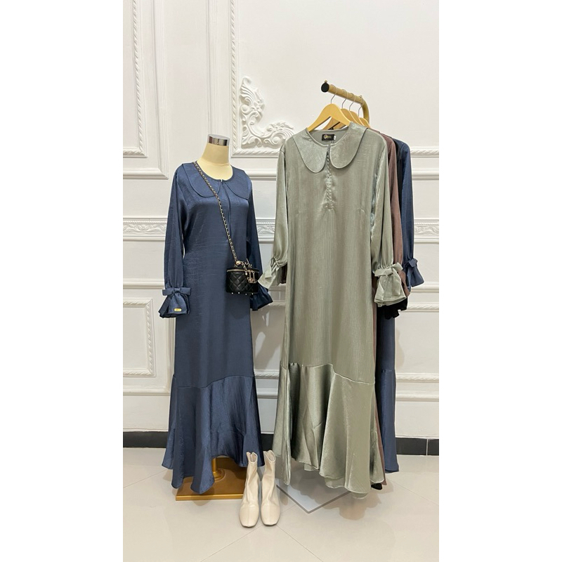 Khadeeja dress korean dress | crinkle silk