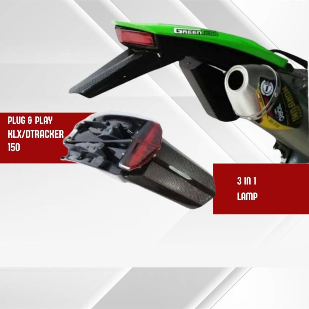 Spakbor belakang stoplamp 3 in 1 undertail KLX DTRACKER
