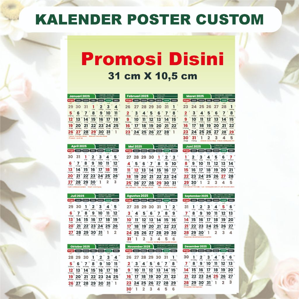 

Cetak Kalender Poster custom 2025
