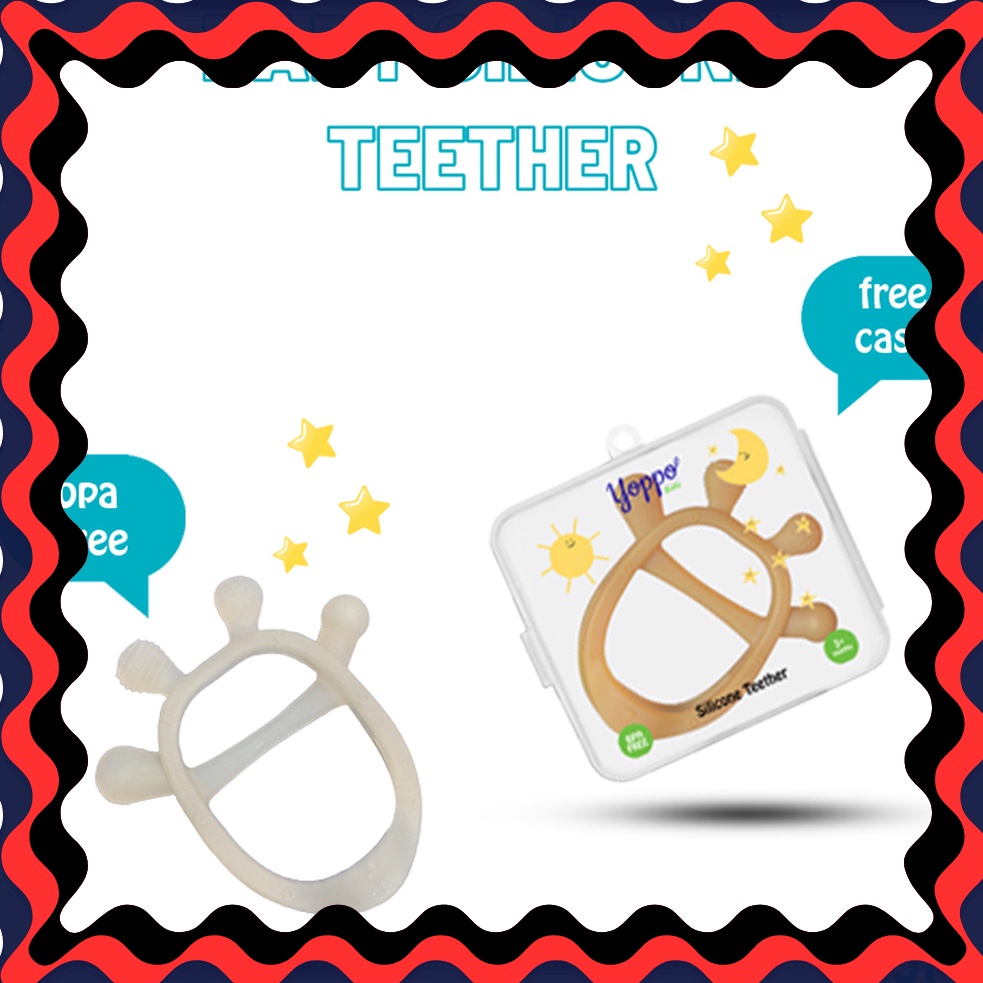 PROMO FLASH Yoppo Baby Teether BPA Free