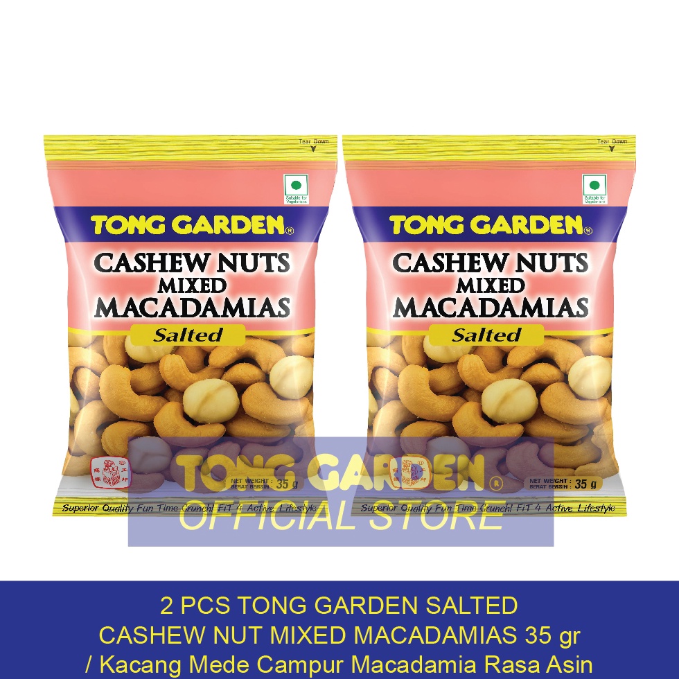 

READYV Tong Garden Kacang Mede Campur Macadamia Asin 35 gr Spesial Promo Bundle 2 Nyaman