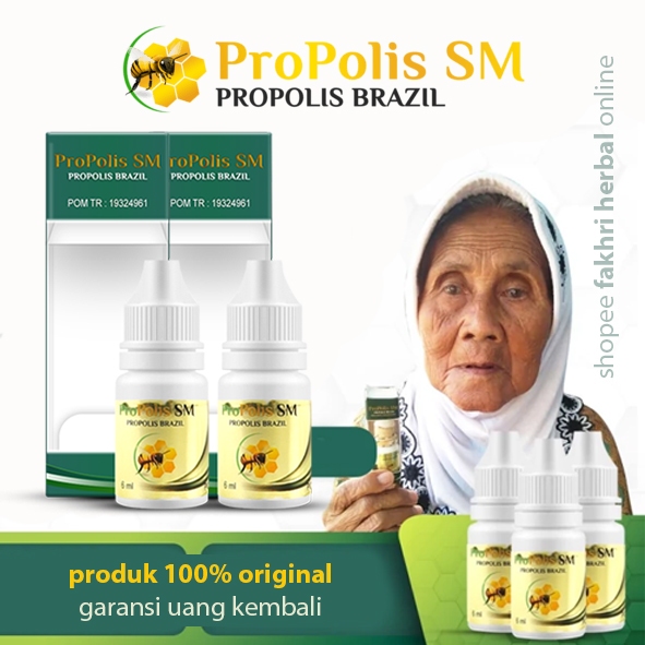 Propolis Sm Brazilian Original 100% Asli Tetes Telinga Sakit Gigi