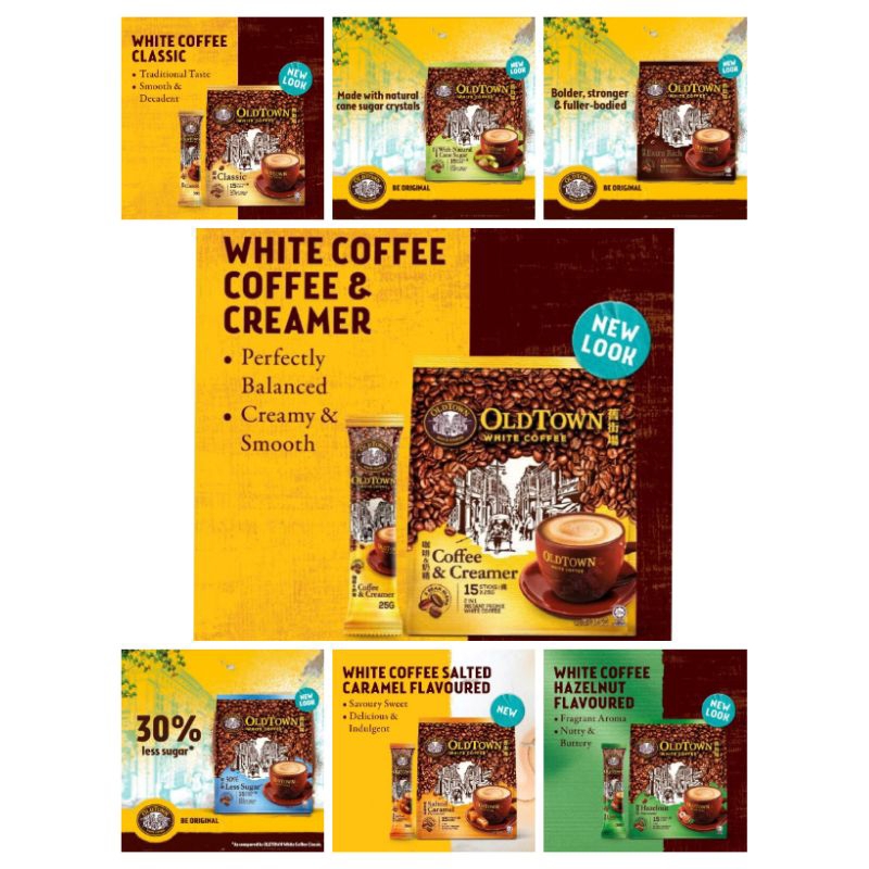 

RB Old Town White Coffee all variant (1 pack = 15 sticks)