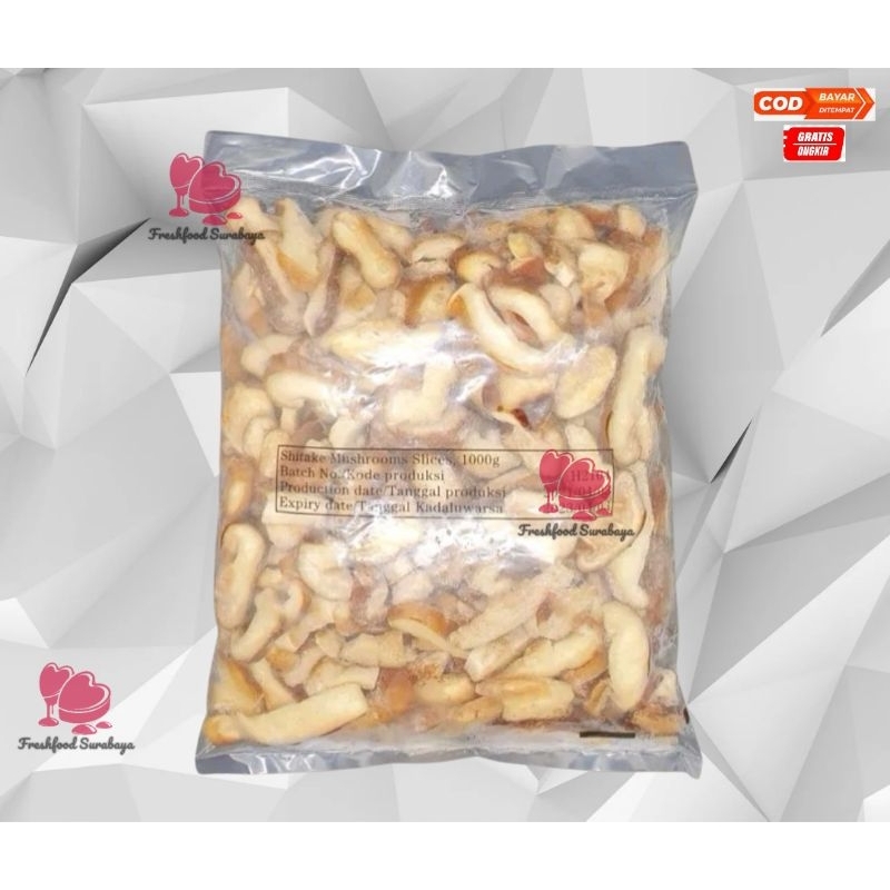 

Instant!!!Jamur Shitake Slice Fresh Frozen kemasan 1kg