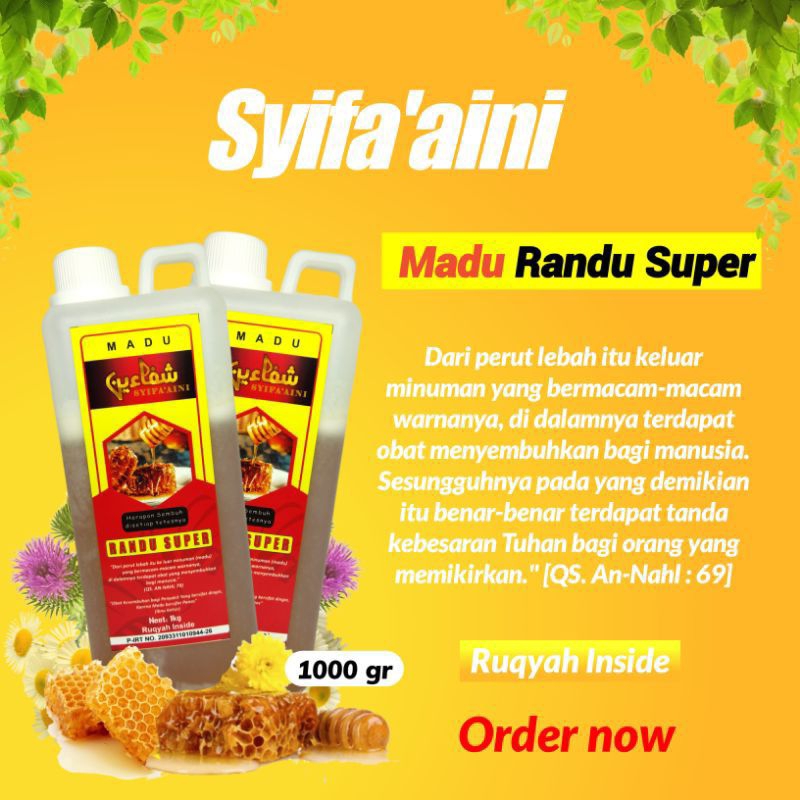 

SHS ~ [GBS] Madu Murni | Madu Asli I Madu Randu Super Untuk Imunitas Tubuh Pemulihan Pasca Sakit dan pendamping therapy Ruqyah Herbal Natural Honey