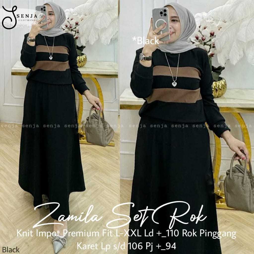 Pakaian Wanita ZAMILA SET ROK Trend FASHION HQ From SeNja