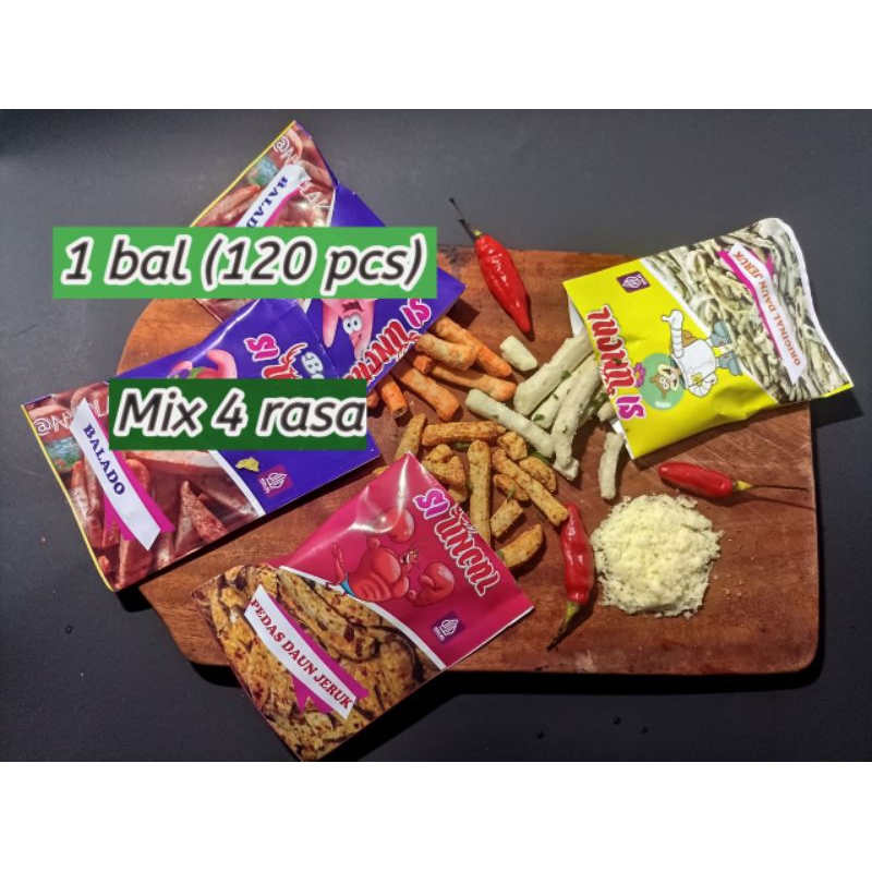 

Basreng karakter kemasan 1 bal (120 pcs)