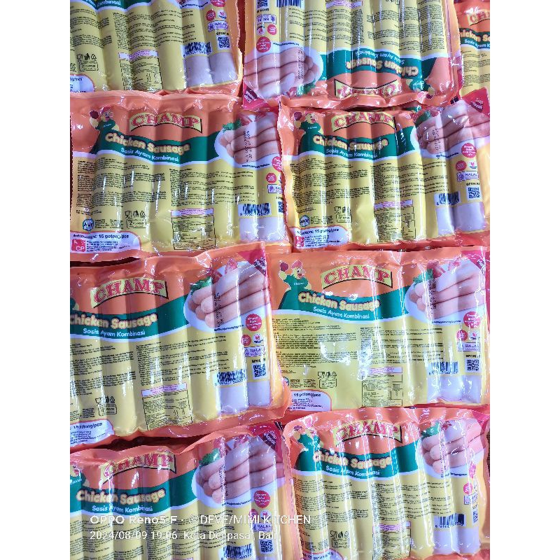 

CHAMP CHICKEN SAUSAGE 500GR SOSIS AYAM CHAMP