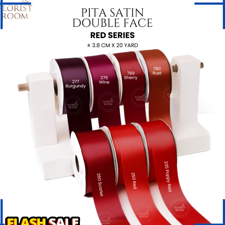 

SPESIAL PROMO Pita Satin Double Face 38cm x 2yard
